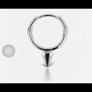 Maria Tash 8mm white gold spike clicker